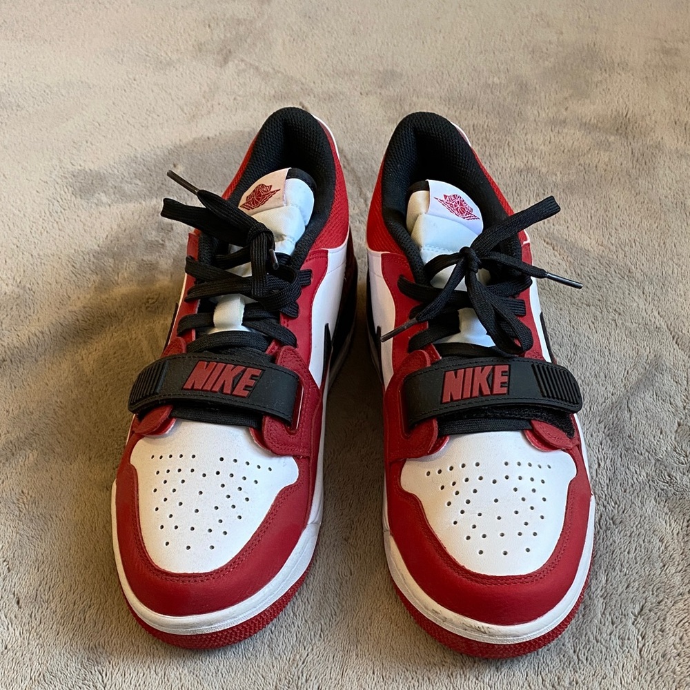 Nike Red and White Athletic Shoes